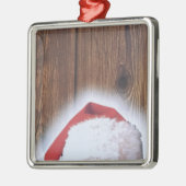 Vrolijk kerstfeest, Pet van de kerstman Metalen Ornament (Links)