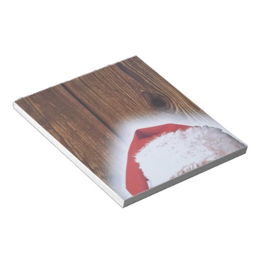 Vrolijk kerstfeest, Pet van de kerstman Notitieblok (Schuin)