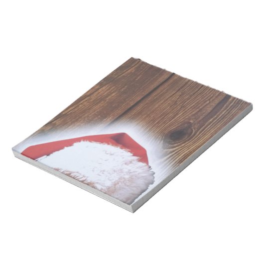 Vrolijk kerstfeest, Pet van de kerstman Notitieblok (Linkerzijde)