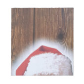 Vrolijk kerstfeest, Pet van de kerstman Notitieblok (Voorkant)