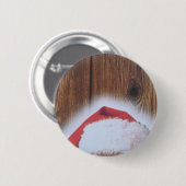 Vrolijk kerstfeest, Pet van de kerstman Ronde Button 5,7 Cm (Voorkant /achterkant)