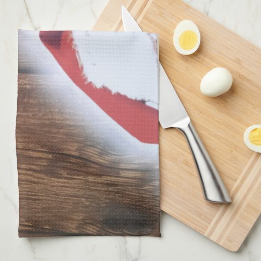 Vrolijk kerstfeest, Pet van de kerstman Theedoek (Quarter Fold)