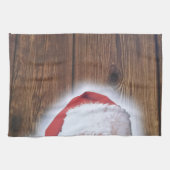 Vrolijk kerstfeest, Pet van de kerstman Theedoek (Horizontaal)