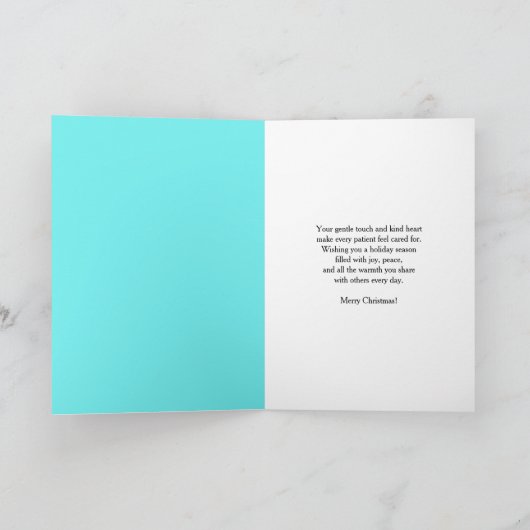 Vrolijk Kerstfeest Phlebotomist Santa en Reinders Kaart (Binnen)