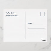 Vrolijk kerstfeest | Photo Hoilday Greeting Folie Feestdagen Briefkaart (Achterkant)