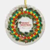 Vrolijk kerstfeest Pickleball 1 Ornament (Voorkant)