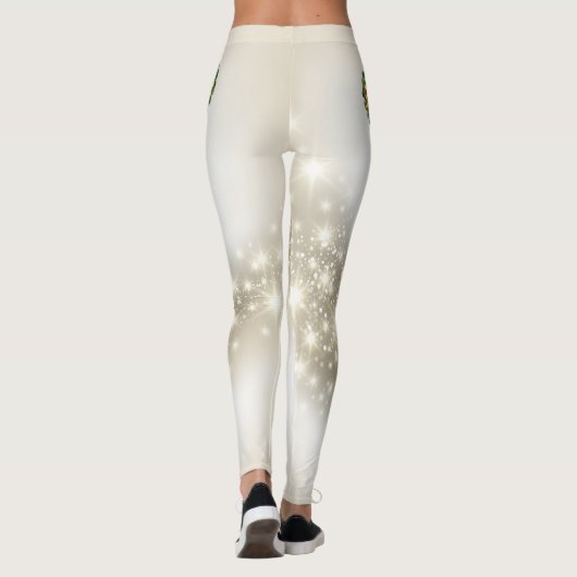 Vrolijk Kerstfeest Pickleball 1A Opties Leggings (Achterkant)