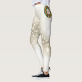 Vrolijk Kerstfeest Pickleball 1A Opties Leggings (Links)