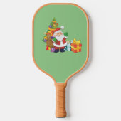 Vrolijk kerstfeest pickleball paddle (Voorkant)