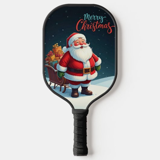 Vrolijk kerstfeest pickleball paddle (Voorkant)