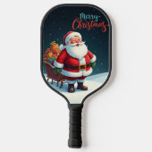 Vrolijk kerstfeest pickleball paddle (Achterkant)