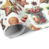 Vrolijk kerstfeest Piernokwe feestdagen Cadeaupapier (Rol Hoek)