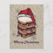 Vrolijk Kerstfeest Pindakaas en Jelly Sandwiches Feestdagenkaart (Voorkant)