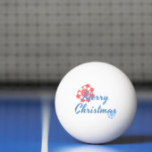 Vrolijk kerstfeest pingpongbal (Net)