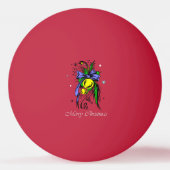 Vrolijk kerstfeest pingpongbal (Voorkant)