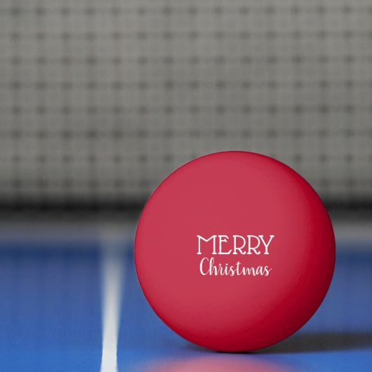 Vrolijk kerstfeest pingpongbal (Net)