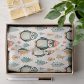 vrolijk kerstfeest |  pinguïns kerst tissuepapier (Geschenk)