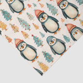 vrolijk kerstfeest |  pinguïns kerst tissuepapier (Detail)