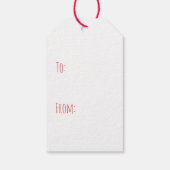 Vrolijk Kerstfeest Pit Bull Dogs Cadeaulabel (Achterkant)