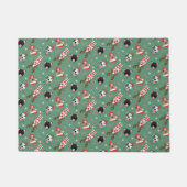 Vrolijk Kerstfeest Pit Bull Dogs Deurmat (Voorkant)