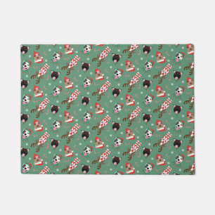 Vrolijk Kerstfeest Pit Bull Dogs Deurmat