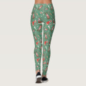 Vrolijk Kerstfeest Pit Bull Dogs Leggings (Achterkant)