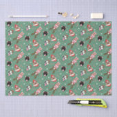 Vrolijk Kerstfeest Pit Bull Dogs Tissuepapier (Craft)