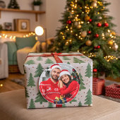 Vrolijk Kerstfeest Plaats uw foto Ronde Sticker