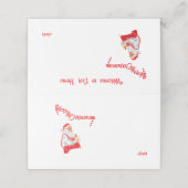 :vrolijk kerstfeest plaatskaartje (Buitenkant ongevouwen)