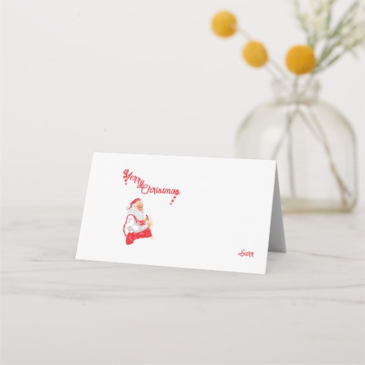 :vrolijk kerstfeest plaatskaartje (Voorkant)