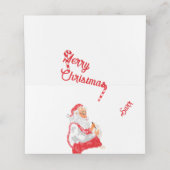 :vrolijk kerstfeest plaatskaartje (Binnenkant ongevouwen)