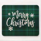 Vrolijk kerstfeest plaid mousepad muismat (Voorkant)