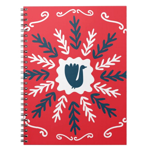 Vrolijk kerstfeest, plein om te schilderen tot notitieboek (Voorkant)