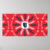 Vrolijk kerstfeest, plein om te schilderen tot poster (Voorkant)