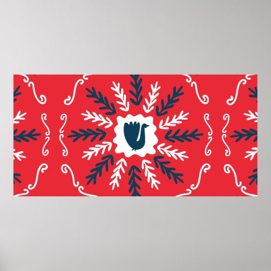 Vrolijk kerstfeest, plein om te schilderen tot poster (Voorkant)