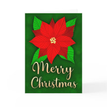 Vrolijk kerstfeest Poinsettia Groetingsvakantie