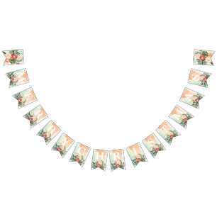 VROLIJK KERSTFEEST Poinsettia Splendor Vlaggetjes