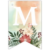 VROLIJK KERSTFEEST | Poinsettia Splendor Vlaggetjes (Tweede vlag)