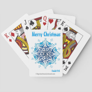 Vrolijk kerstfeest pokerkaarten