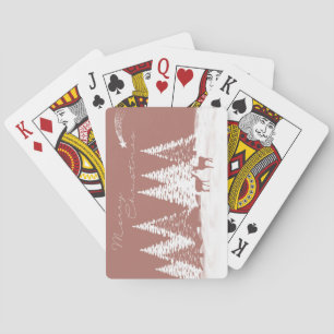 Vrolijk kerstfeest pokerkaarten
