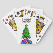 Vrolijk kerstfeest pokerkaarten (Achterkant)