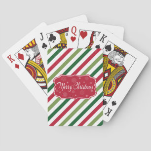 Vrolijk kerstfeest pokerkaarten
