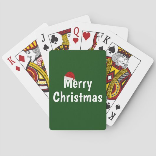 Vrolijk kerstfeest pokerkaarten (Achterkant)