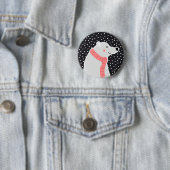 Vrolijk kerstfeest - Polar Beer Ronde Button 5,7 Cm (In situ)