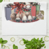 Vrolijk kerstfeest Pony Theedoek (Gevouwen)