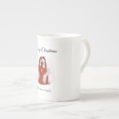 Vrolijk kerstfeest porselein kop (Voorkant rechts)