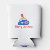 Vrolijk Kerstfeest - Positieve Energie - Regenboog Blikjeskoeler (Achterkant)