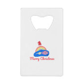 Vrolijk Kerstfeest - Positieve Energie - Regenboog Creditkaart Flessenopener (Voorkant)