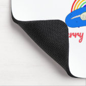 Vrolijk Kerstfeest - Positieve Energie - Regenboog Muismat (Hoek)