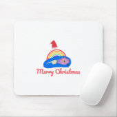 Vrolijk Kerstfeest - Positieve Energie - Regenboog Muismat (Met muis)